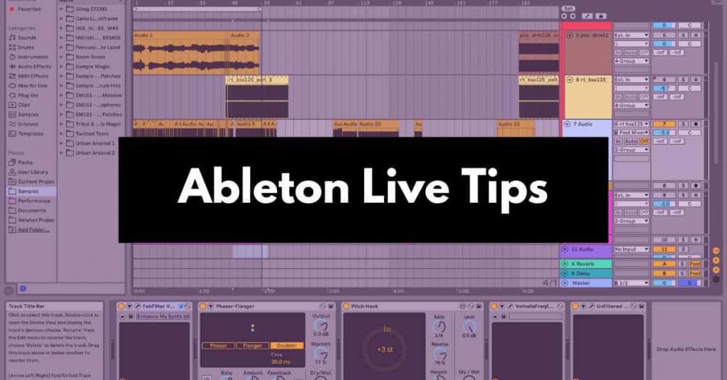 Ableton Live Tips