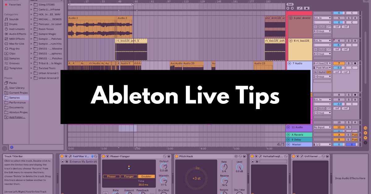 Ableton Live Tips and Tricks