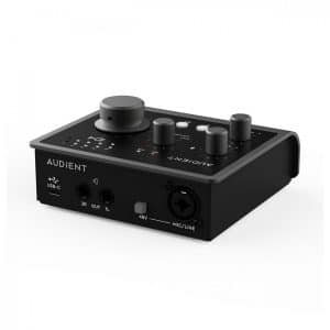 Audient id4 rear Audio interface for Ableton