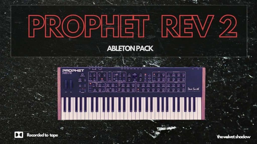 PROPHET Rev 2 Ableton Pack Cover Design as Banner